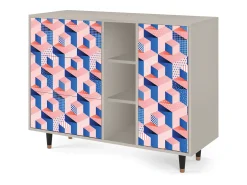 Aparador - 125x98x48 cm - BS2 - Pinky Squares, Arena