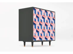 Aparador - 94x96x48 cm - BS3 - Pinky Squares, Antracita