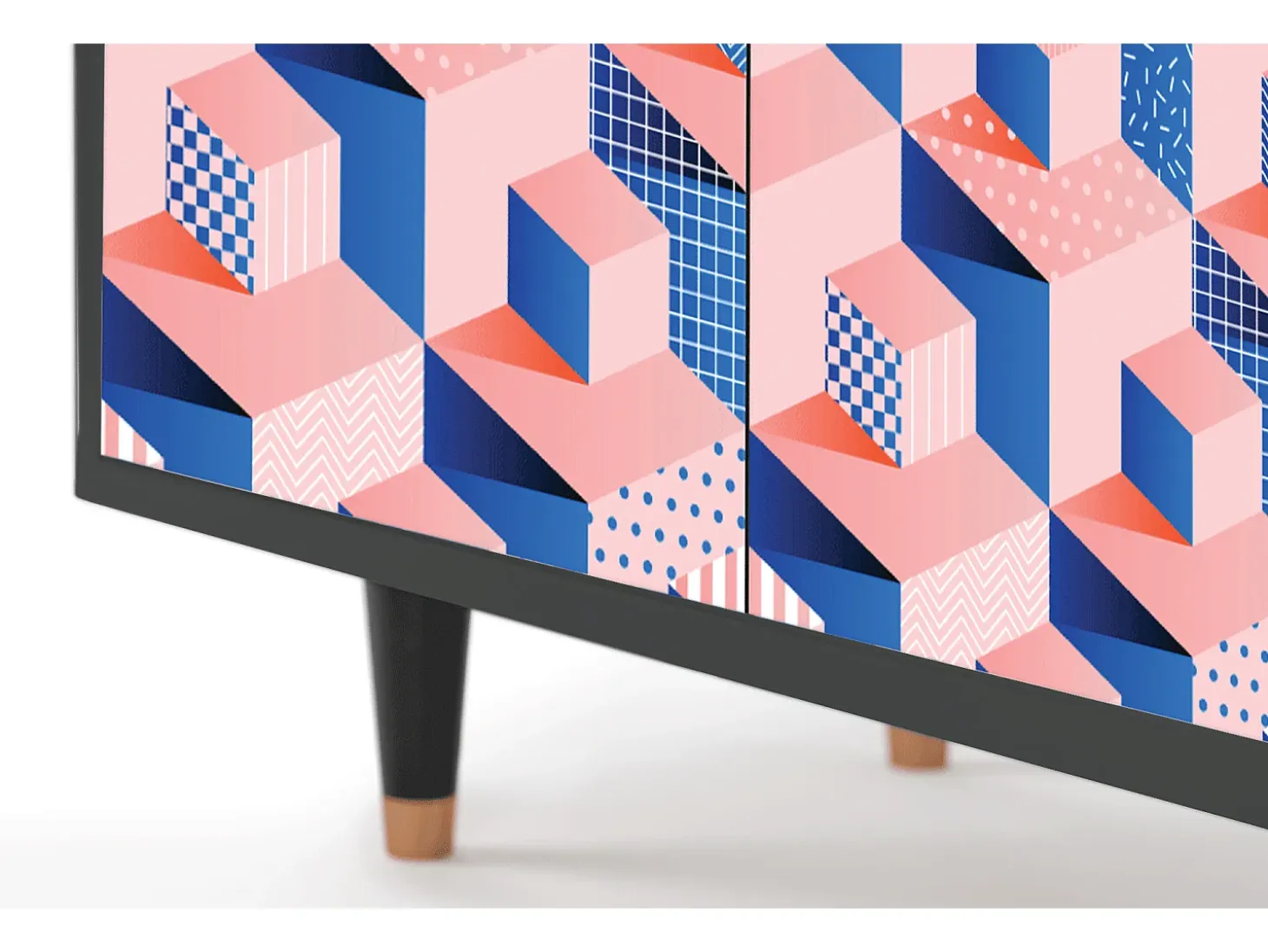 Aparador - 94x96x48 cm - BS3 - Pinky Squares, Antracita