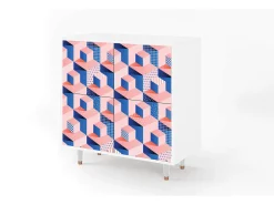 Aparador - 94x96x48 cm - BS3 - Pinky Squares, Blanco