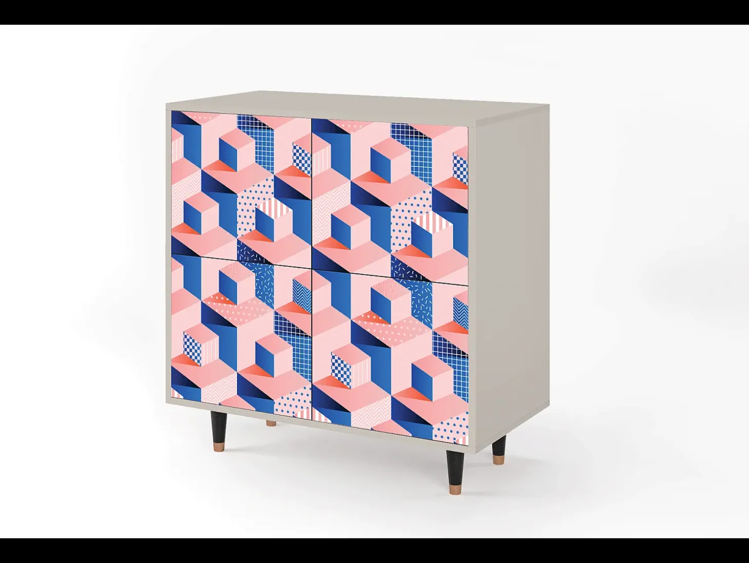 Aparador - 94x96x48 cm - BS3 - Pinky Squares, Arena