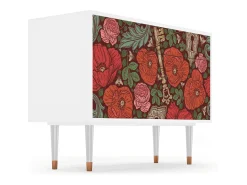 Aparador - 115x85x48 cm - BS4 - Poppy Garden, Blanco