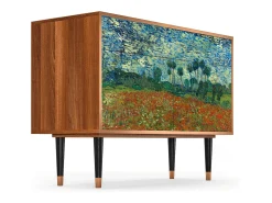 Aparador - 115x85x48 cm - BS4 - Poppy field by van Gogh, Nogal