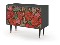 Aparador - 115x85x48 cm - BS4 - Poppy Garden, Antracita