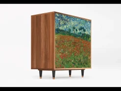 Aparador - 94x96x48 cm - BS3 - Poppy field by van Gogh, Nogal