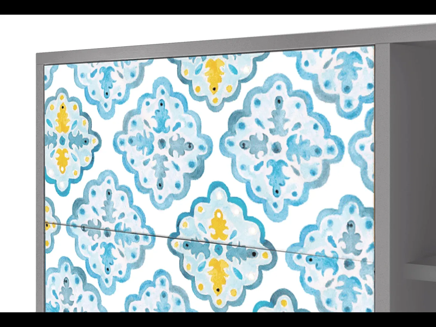 Aparador - 125x98x48 cm - BS2 - Portugese tiles, Gris