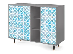 Aparador - 125x98x48 cm - BS2 - Porto Mood, Gris