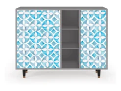 Aparador - 125x98x48 cm - BS2 - Porto Mood, Gris
