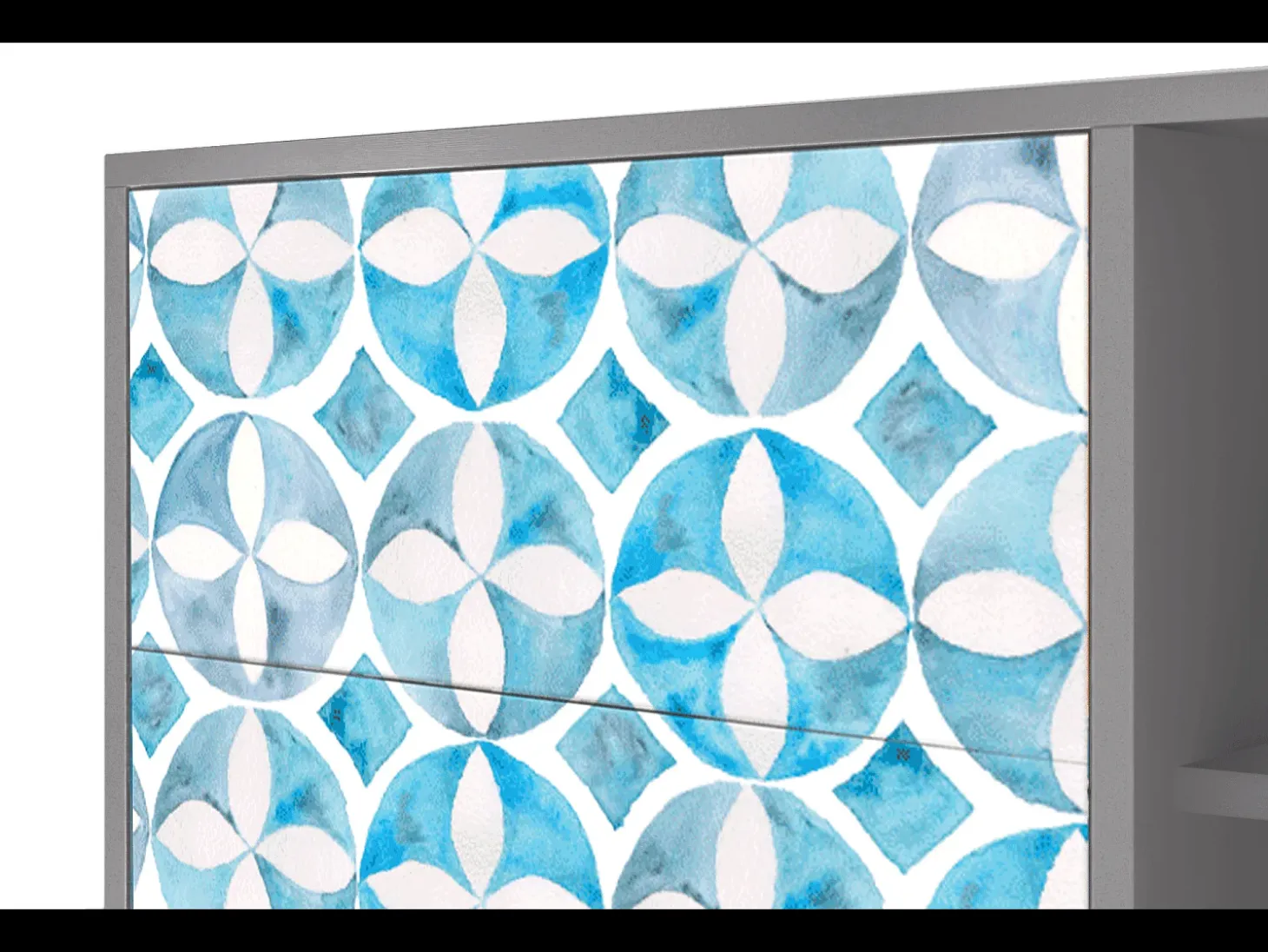 Aparador - 125x98x48 cm - BS2 - Porto Mood, Gris