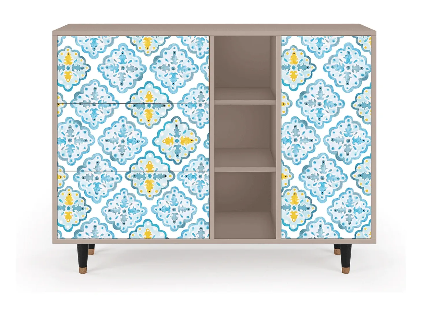 Aparador - 125x98x48 cm - BS2 - Portugese tiles, Latte