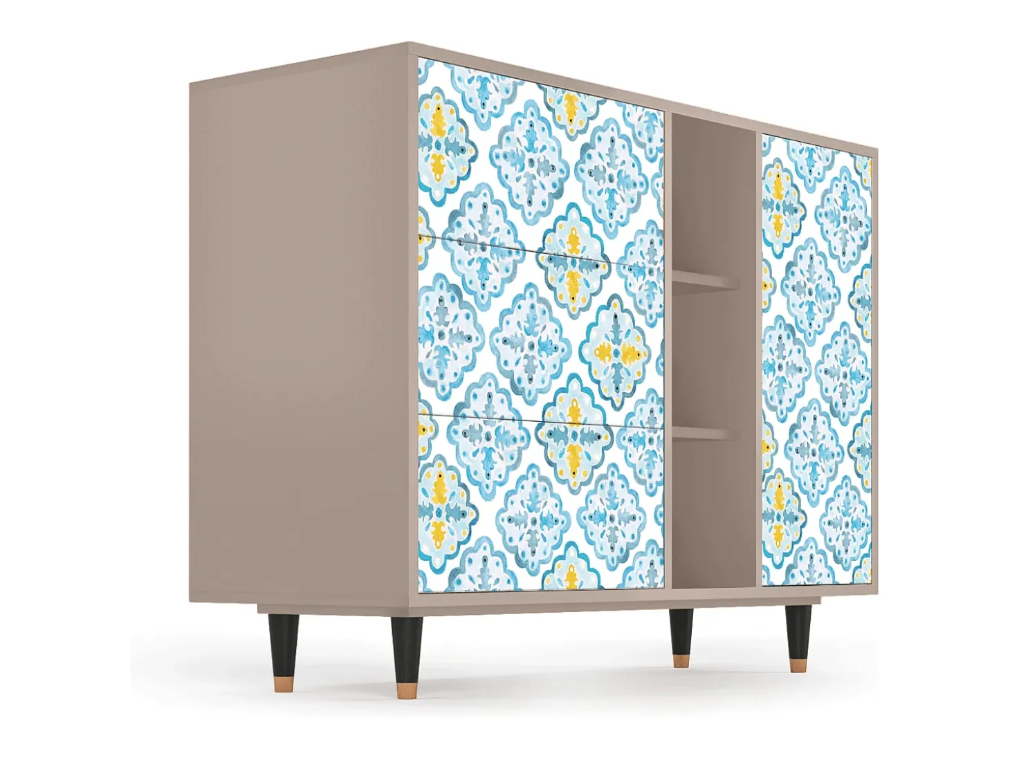 Aparador - 125x98x48 cm - BS2 - Portugese tiles, Latte