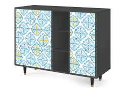 Aparador - 125x98x48 cm - BS2 - Portugese tiles, Antracita
