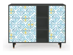 Aparador - 125x98x48 cm - BS2 - Portugese tiles, Antracita