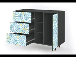 Aparador - 125x98x48 cm - BS2 - Portugese tiles, Antracita