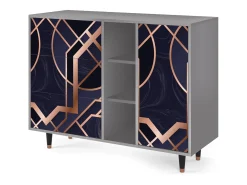 Aparador - 125x98x48 cm - BS2 - Purple Temple, Gris