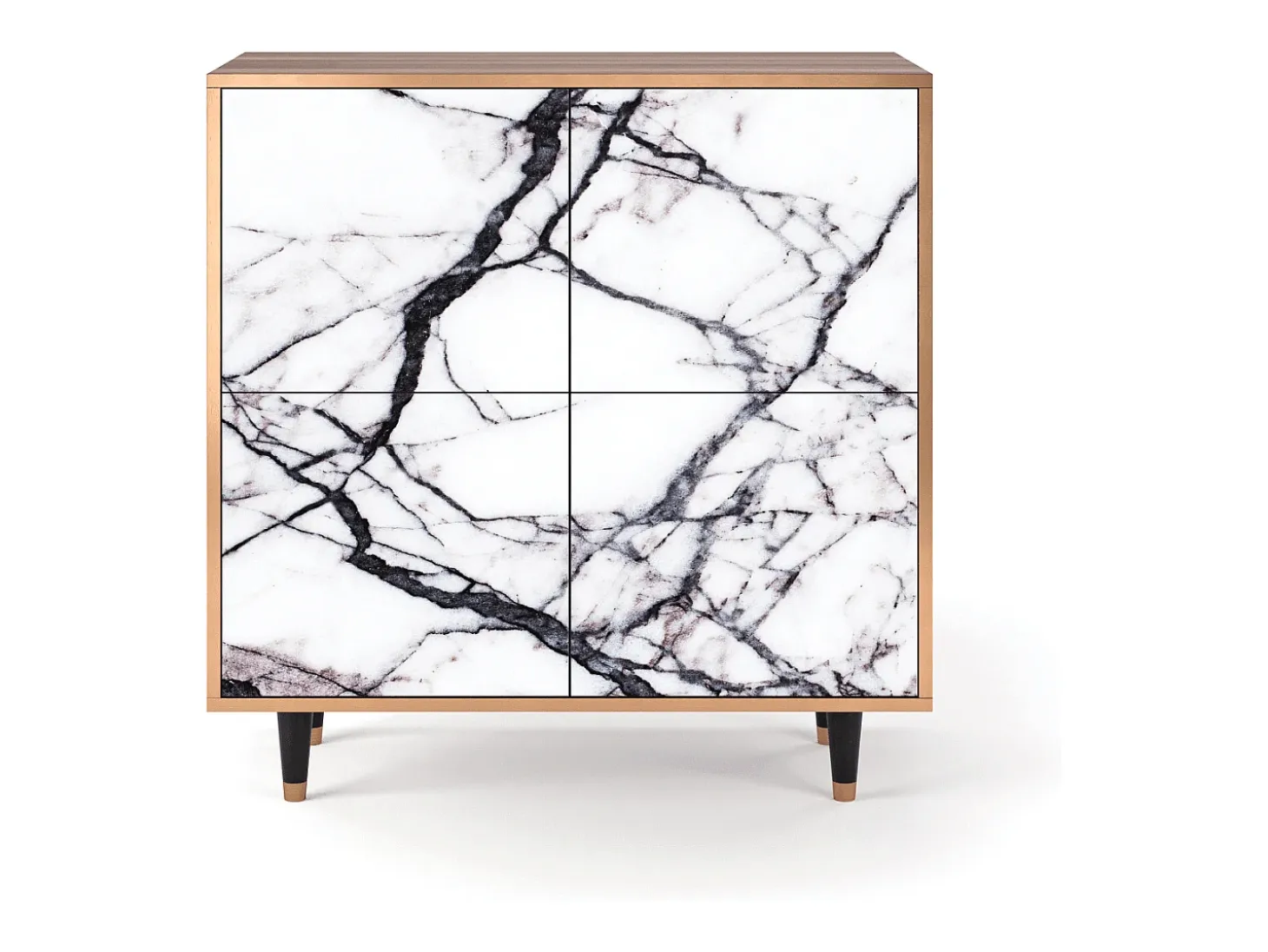 Aparador - 94x96x48 cm - BS3 - Raven Marble, Nogal