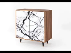Aparador - 94x96x48 cm - BS3 - Raven Marble, Nogal