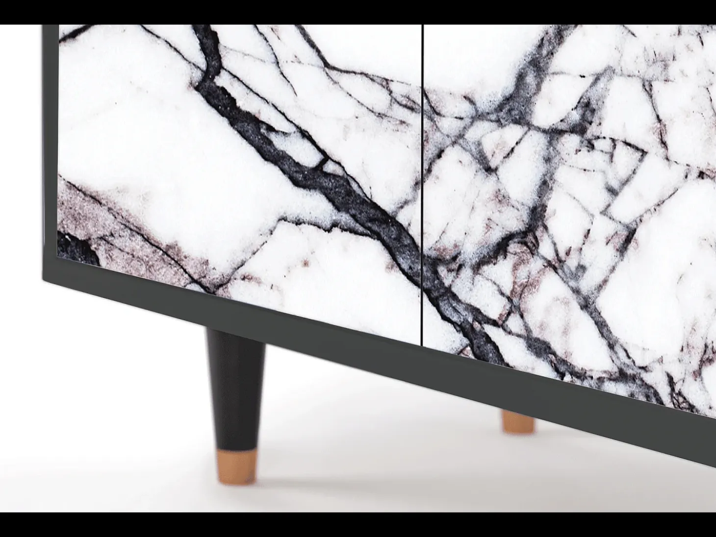 Aparador - 94x96x48 cm - BS3 - Raven Marble, Antracita