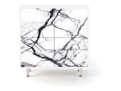 Aparador - 94x96x48 cm - BS3 - Raven Marble, Blanco