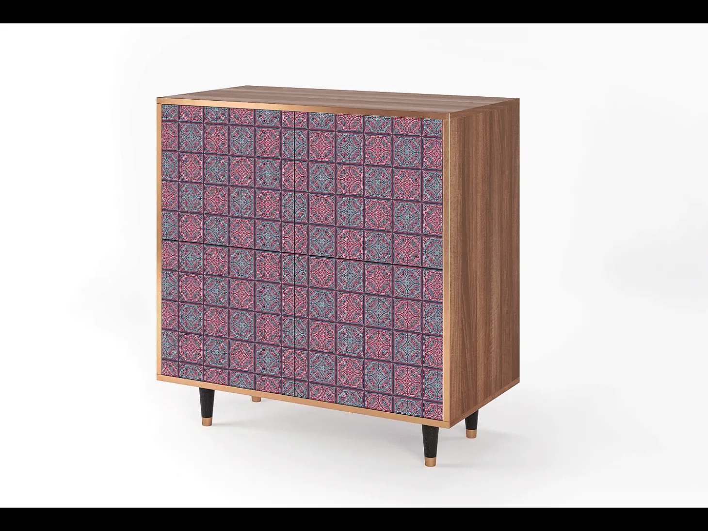 Aparador - 94x96x48 cm - BS3 - Riviera Mosaic, Nogal