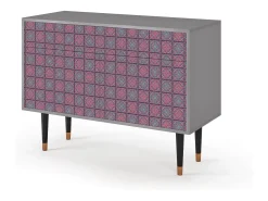 Aparador - 115x85x48 cm - BS4 - Riviera Mosaic, Gris