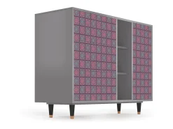 Aparador - 125x98x48 cm - BS2 - Riviera Mosaic, Gris