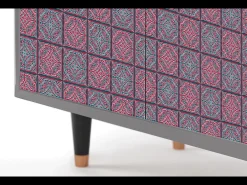 Aparador - 94x96x48 cm - BS3 - Riviera Mosaic, Gris