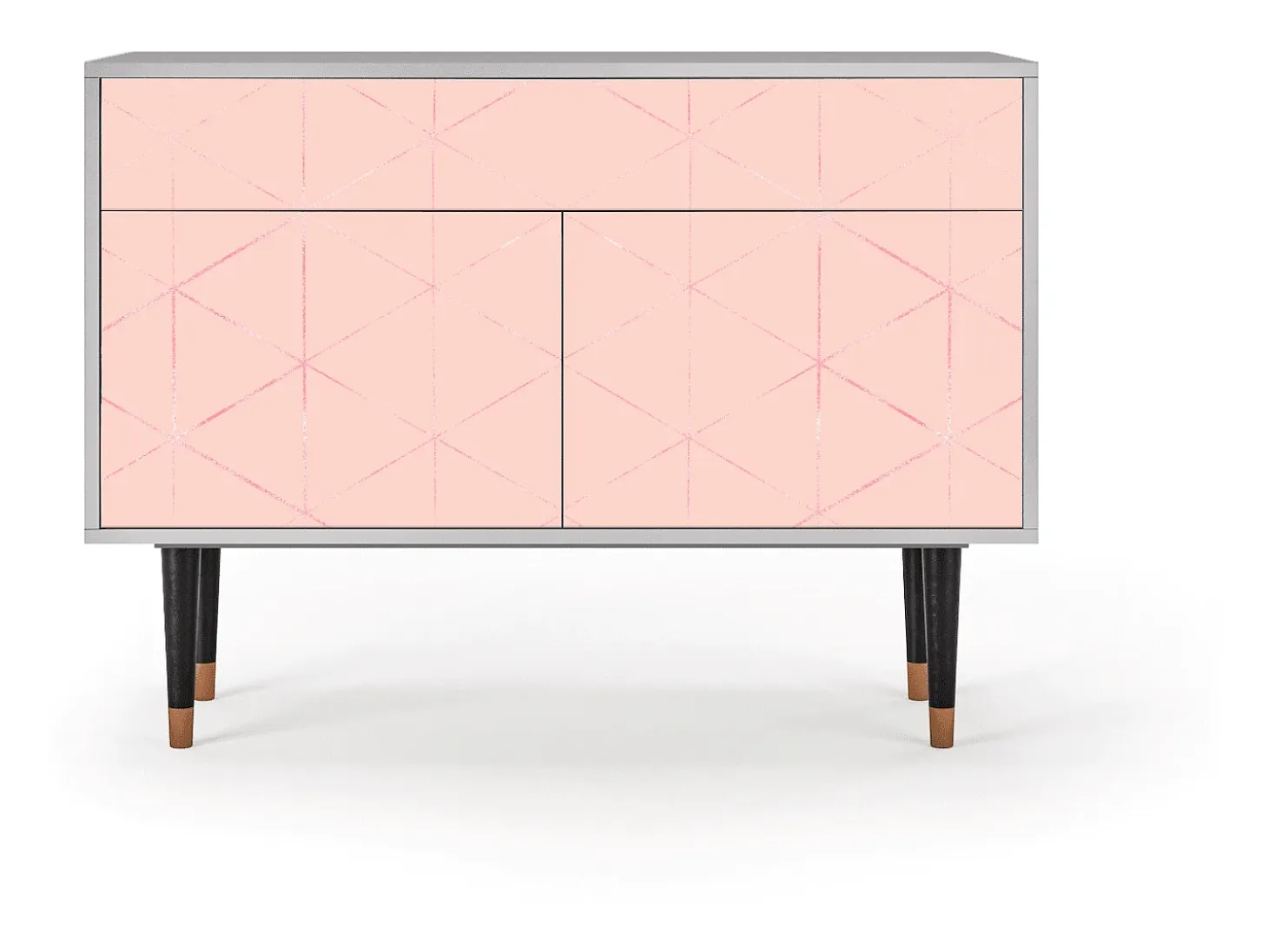 Aparador - 115x85x48 cm - BS4 - Rose Quartz, Gris