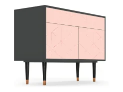 Aparador - 115x85x48 cm - BS4 - Rose Quartz, Antracita