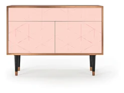 Aparador - 115x85x48 cm - BS4 - Rose Quartz, Nogal