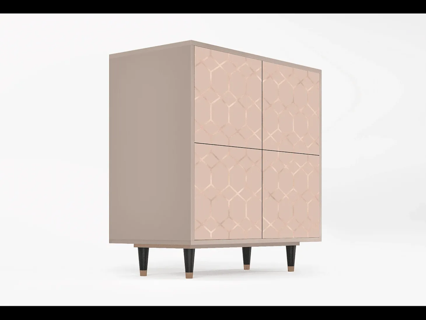 Aparador - 94x96x48 cm - BS3 - Rose Honeycomb, Latte