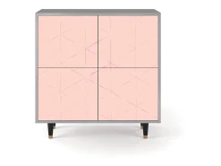 Aparador - 94x96x48 cm - BS3 - Rose Quartz, Gris