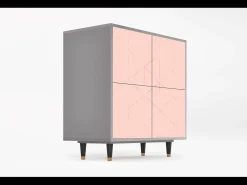 Aparador - 94x96x48 cm - BS3 - Rose Quartz, Gris
