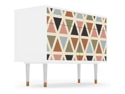 Aparador - 115x85x48 cm - BS4 - Royal Triangles, Blanco