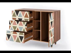 Aparador - 125x98x48 cm - BS2 - Royal Triangles, Nogal