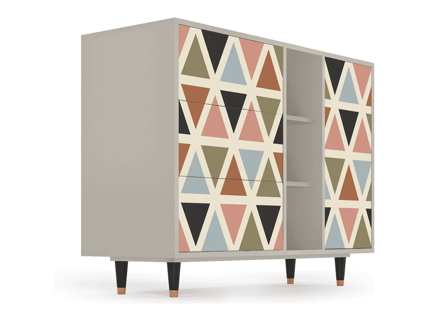 Aparador - 125x98x48 cm - BS2 - Royal Triangles, Arena