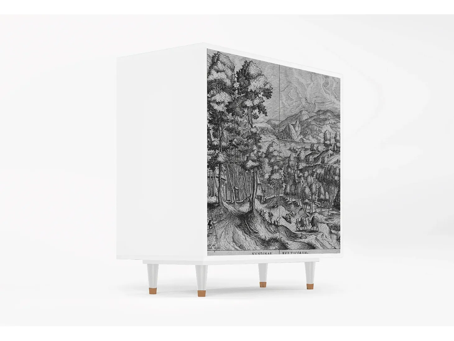 Aparador - 94x96x48 cm - BS3 - Rusticorum, Blanco