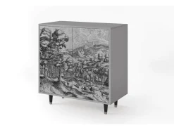 Aparador - 94x96x48 cm - BS3 - Rusticorum, Gris
