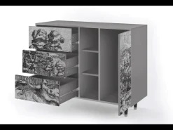 Aparador - 125x98x48 cm - BS2 - Rusticorum, Gris