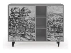 Aparador - 125x98x48 cm - BS2 - Rusticorum, Gris
