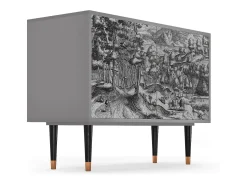 Aparador - 115x85x48 cm - BS4 - Rusticorum, Gris