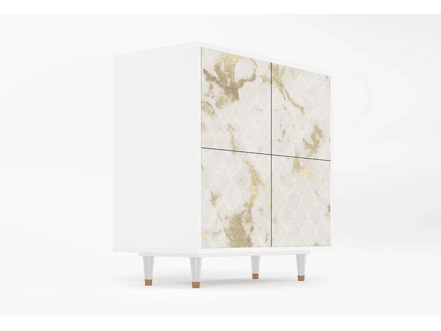 Aparador - 94x96x48 cm - BS3 - Sahara desert, Blanco
