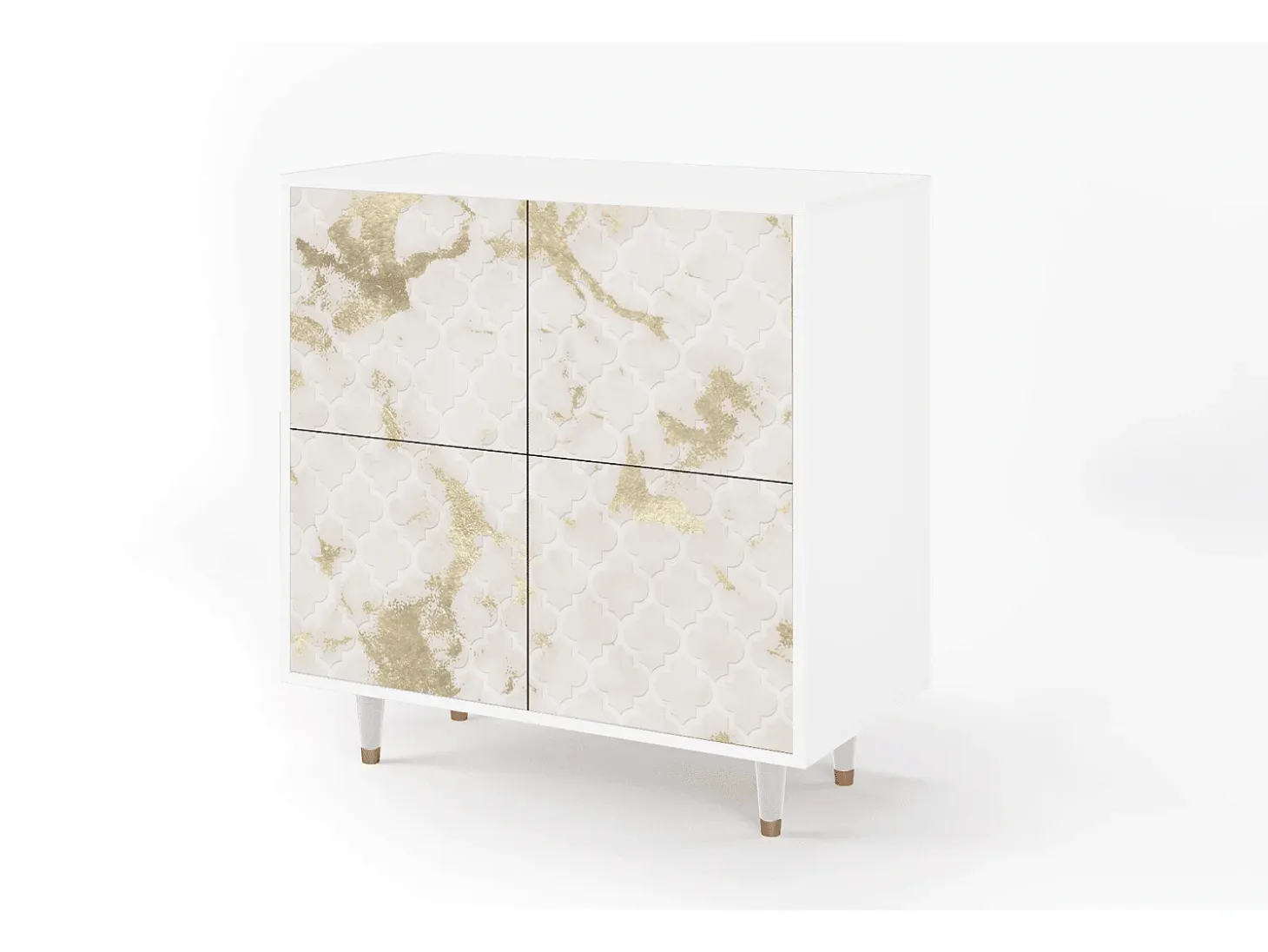 Aparador - 94x96x48 cm - BS3 - Sahara desert, Blanco
