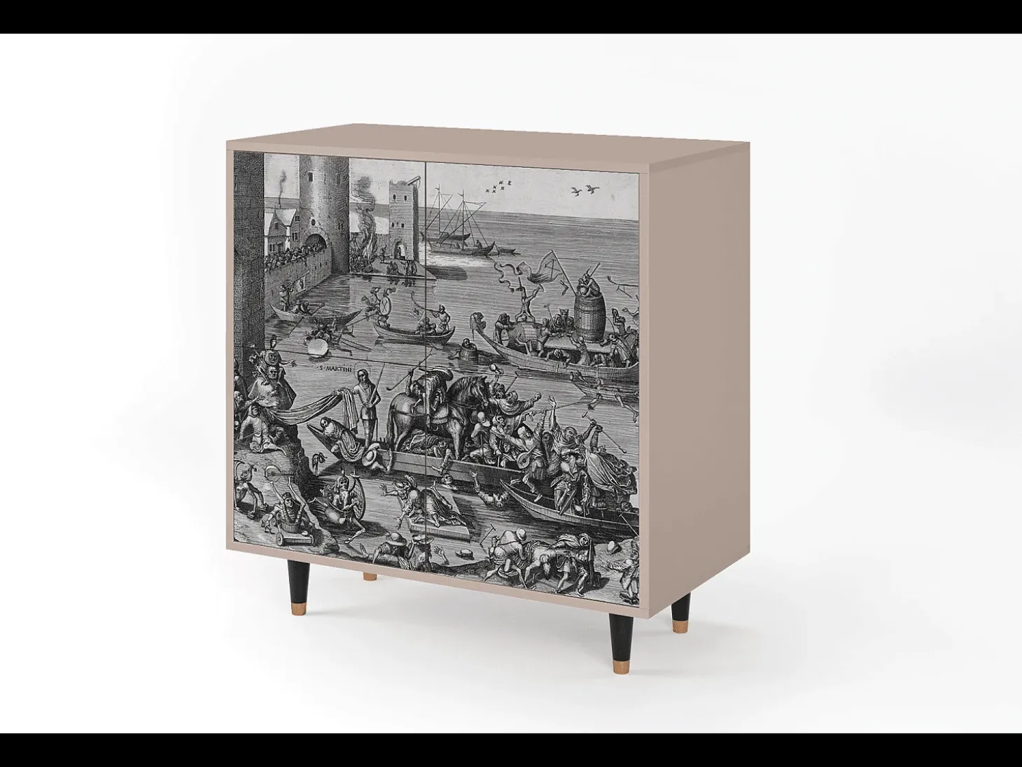 Aparador - 94x96x48 cm - BS3 - Saint Martin, Latte