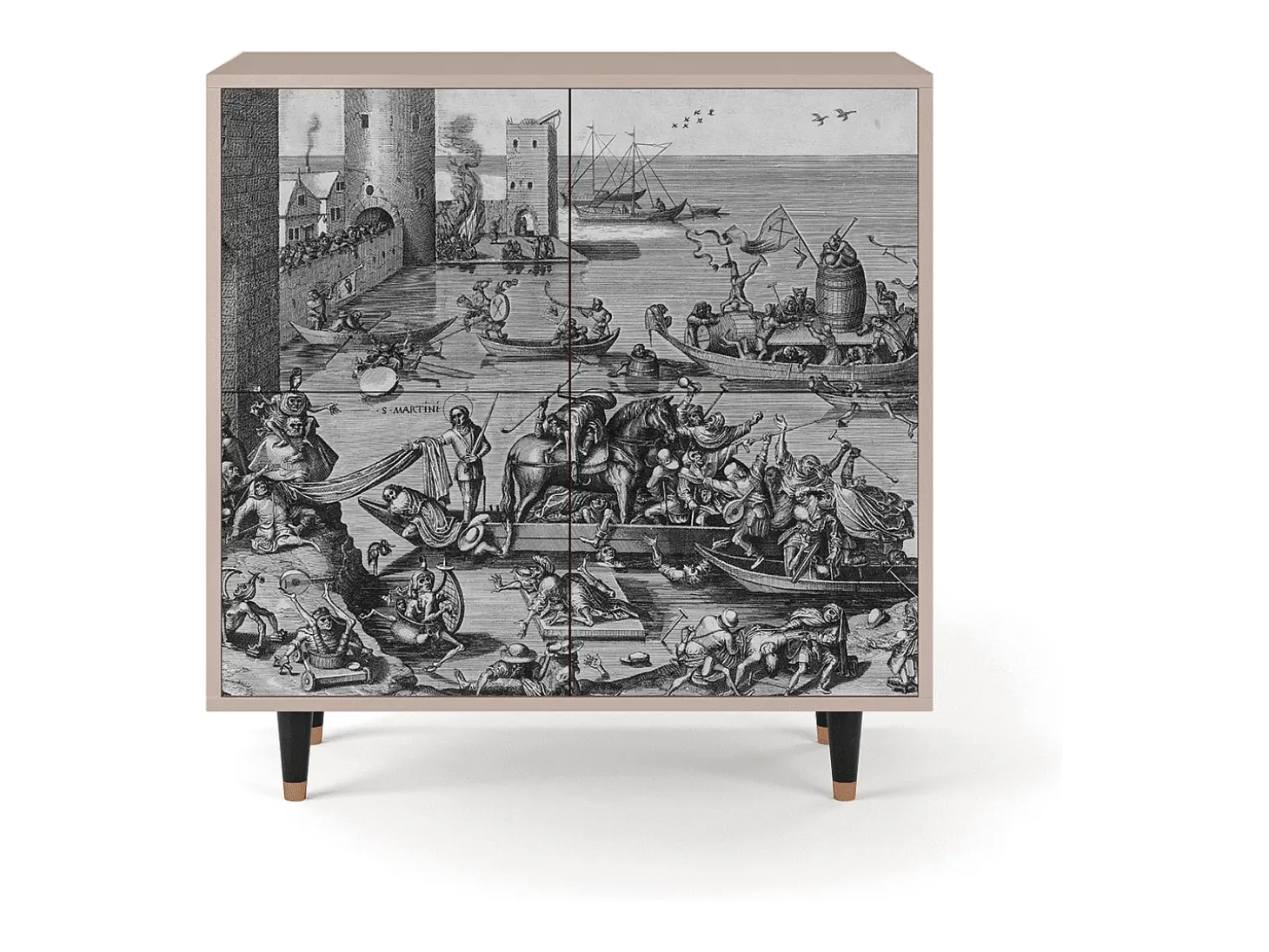 Aparador - 94x96x48 cm - BS3 - Saint Martin, Latte