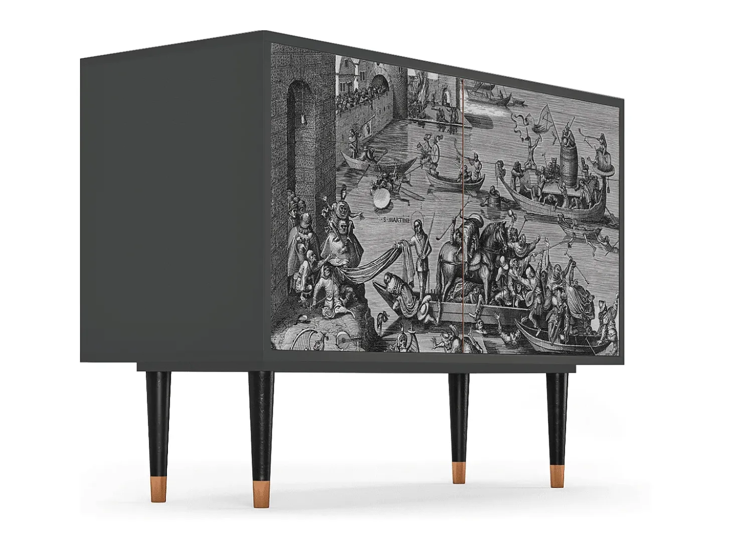 Aparador - 115x85x48 cm - BS4 - Saint Martin, Antracita