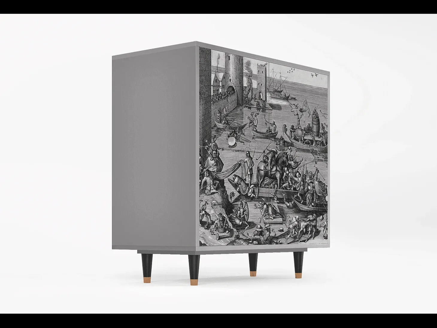 Aparador - 94x96x48 cm - BS3 - Saint Martin, Gris