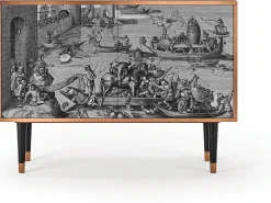 Aparador - 115x85x48 cm - BS4 - Saint Martin, Nogal