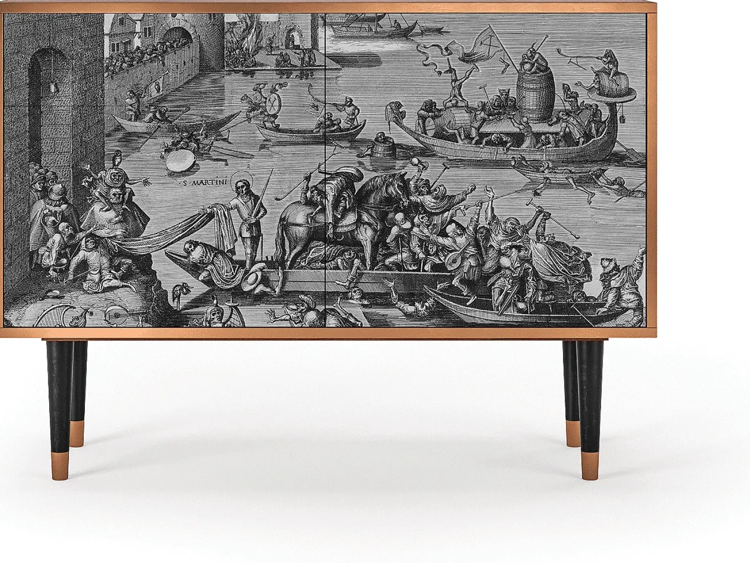 Aparador - 115x85x48 cm - BS4 - Saint Martin, Nogal