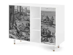 Aparador - 125x98x48 cm - BS2 - Saint Martin, Blanco